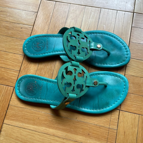Tory Burch Shoes - Tory Burch turquoise sandals.